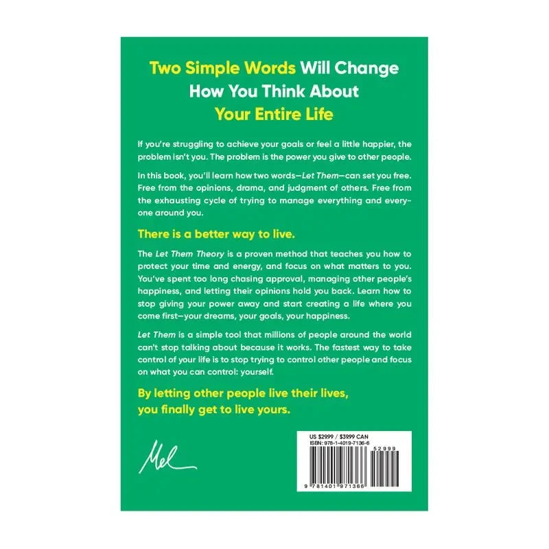 Mel Robbins Let Them Theory Book