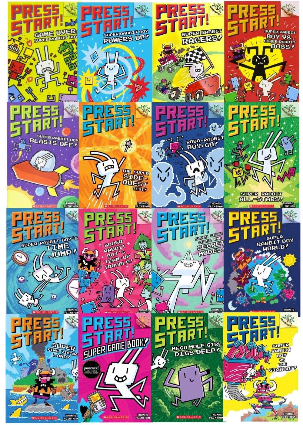 Press Start Complete Book Collection 16 books